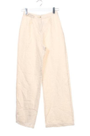 Dámske nohavice Bershka, Veľkosť XS, Farba Béžová, Cena  12,00 €, #137694391