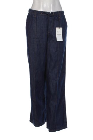 Pantaloni de femei Zara, Mărime L, Culoare Albastru, Preț 187,00 Lei, #137713158