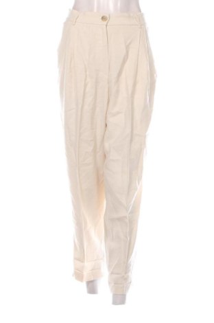 Pantaloni de femei H&M, Mărime L, Culoare Ecru, Preț 78,74 Lei, #137719538