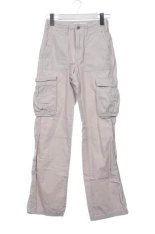 Дамски панталон Bershka, Размер XXS, Цвят Бежов, Цена 11,00 €, #137742325