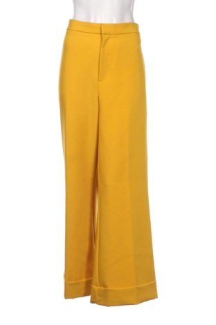 Дамски панталон Zara, Размер L, Цвят Жълт, Цена 17,00 €, #137761828