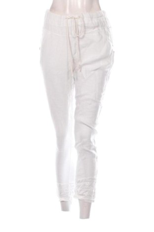 Damskie spodnie NEW COLLECTION, Rozmiar L, Kolor Biały, Cena 118,54 zł, #137720027