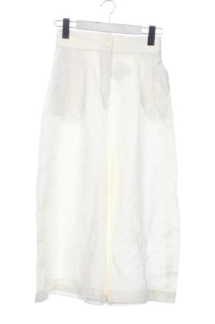 Pantaloni de femei Zara, Mărime XXS, Culoare Alb, Preț 84,00 Lei, #137735574