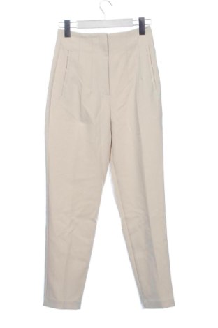 Damskie spodnie Zara, Rozmiar XS, Kolor ecru, Cena 107,74 zł, #137704464