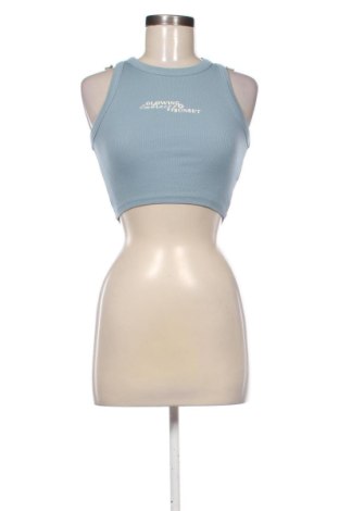 Γυναικείο αμάνικο μπλουζάκι Pull&Bear, Μέγεθος XS, Χρώμα Μπλέ, Τιμή 6,00 €, #137742160