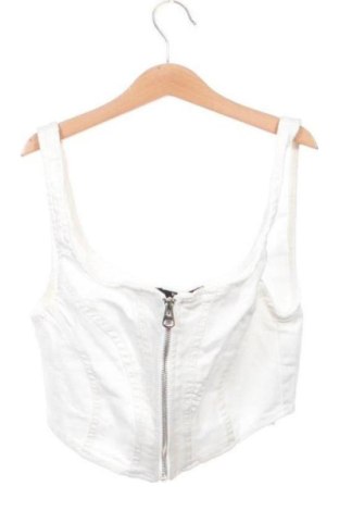 Top de femei Bershka, Mărime XS, Culoare Alb, Preț 57,74 Lei, #137719013