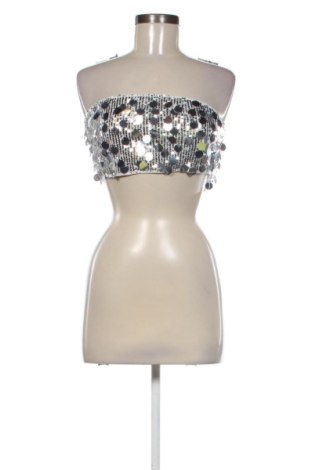 Top de femei Unbranded, Mărime S, Culoare Argintiu, Preț 62,99 Lei, #137746453