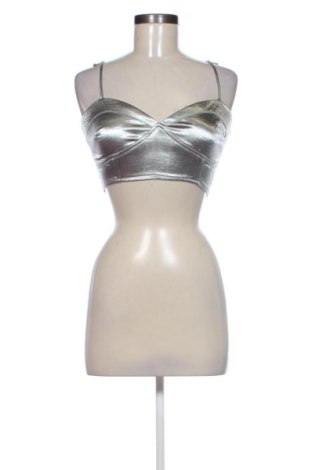 Dámský top Boohoo, Velikost XS, Barva Stříbrná, Cena  319,00 Kč, #137692849