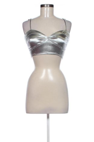 Dámský top Boohoo, Velikost S, Barva Stříbrná, Cena  319,00 Kč, #137693043