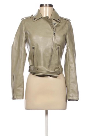 Geacă de piele pentru femei Sinsay, Mărime S, Culoare Verde, Preț 173,22 Lei, #137714075