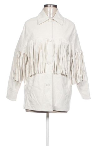 Damen Lederjacke Bershka, Größe XS, Farbe Ecru, Preis 24,00 €, #137726295