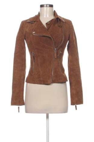 Дамско кожено яке Esmara, Размер XS, Цвят Кафяв, Цена 74,25 €, #137747025