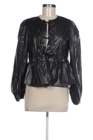 Дамско кожено яке SHEIN, Размер M, Цвят Черен, Цена 13,00 €, #137761798