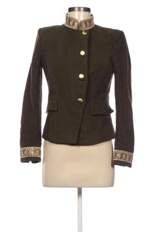 Sacou de femei Zara, Mărime M, Culoare Verde, Preț 131,23 Lei, #137712007