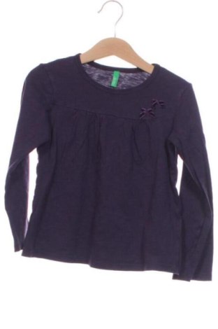 Dziecięca bluzka United Colors Of Benetton, Rozmiar 4-5y/ 110-116 cm, Kolor Fioletowy, Cena 33,87 zł, #137731395