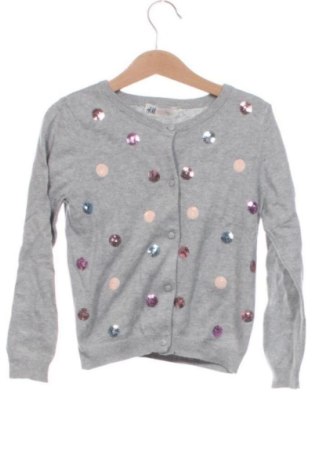 Dziecięcy kardigan H&M, Rozmiar 4-5y/ 110-116 cm, Kolor Szary, Cena 29,84 zł, #137724765