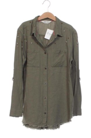 Dětská košile  H&M, Velikost 10-11y/ 146-152 cm, Barva Zelená, Cena  150,00 Kč, #137753980