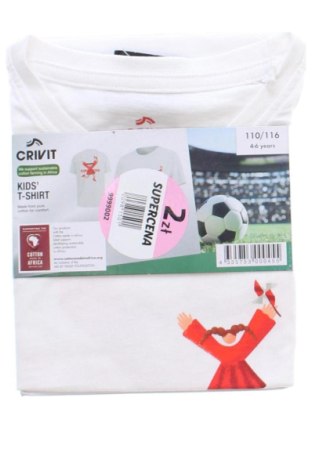 Детска тениска Crivit, Размер 4-5y/ 110-116 см, Цвят Бял, Цена 6,85 €, #137686162
