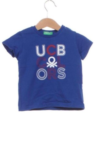 Dziecięcy T-shirt United Colors Of Benetton, Rozmiar 12-18m/ 80-86 cm, Kolor Niebieski, Cena 38,10 zł, #137730515