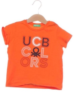 Dziecięcy T-shirt United Colors Of Benetton, Rozmiar 12-18m/ 80-86 cm, Kolor Pomarańczowy, Cena 38,10 zł, #137730622