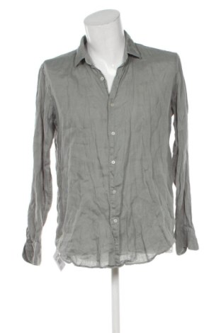 Мъжка риза Massimo Dutti, Размер L, Цвят Сив, Цена 32,00 €, #137743979