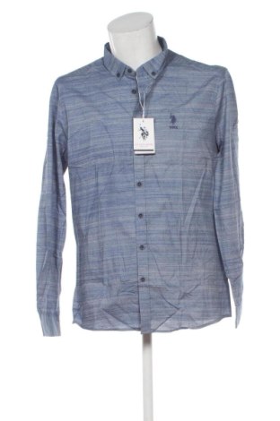Férfi ing U.S. Polo Assn., Méret L, Szín Kék, Ár 21 483 Ft, #137725164