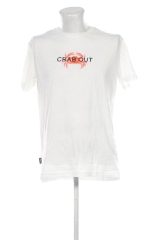 Męski T-shirt Sinsay, Rozmiar L, Kolor Biały, Cena 59,27 zł, #137713706