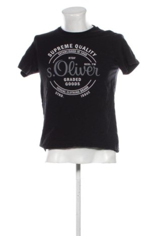 Tricou de bărbați S.Oliver, Mărime M, Culoare Negru, Preț 68,24 Lei, #137714478