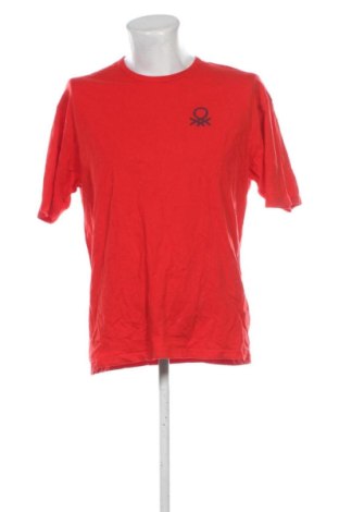 Мъжка тениска United Colors Of Benetton, Размер L, Цвят Червен, Цена 19,00 €, #137726290