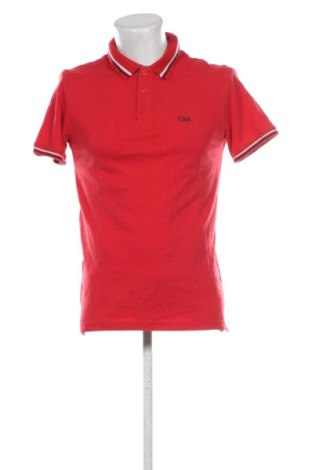 Ανδρικό t-shirt Cotton&silk, Μέγεθος M, Χρώμα Κόκκινο, Τιμή 18,48 €, #137751375