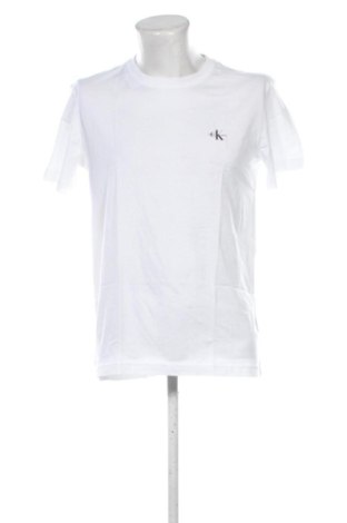 Męski T-shirt Calvin Klein Jeans, Rozmiar L, Kolor Biały, Cena 177,99 zł, #137755744