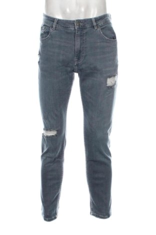 Męskie jeansy Bershka, Rozmiar L, Kolor Niebieski, Cena 89,99 zł, #137709574