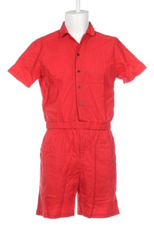 Мъжки къс гащеризон Boohoo, Размер L, Цвят Червен, Цена 15,00 €, #137669346