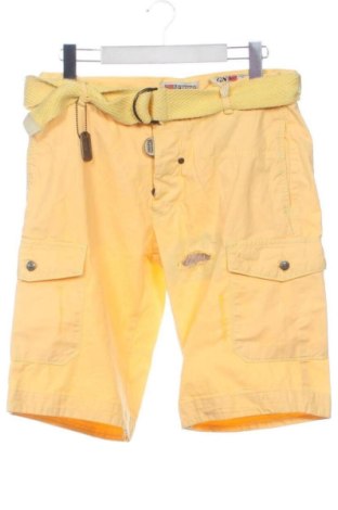 Pantaloni scurți de bărbați Geographical Norway, Mărime M, Culoare Galben, Preț 280,00 Lei, #137729950