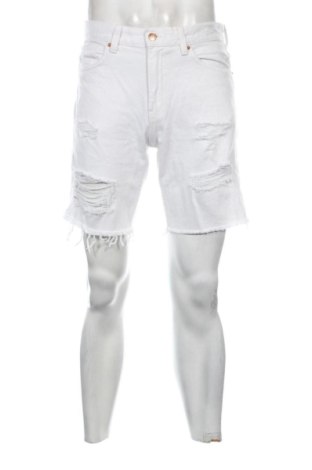 Pantaloni scurți de bărbați Bershka, Mărime M, Culoare Alb, Preț 105,30 Lei, #137729547