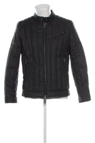 Мъжко кожено яке Guess, Размер M, Цвят Черен, Цена 51,02 €, #137738104