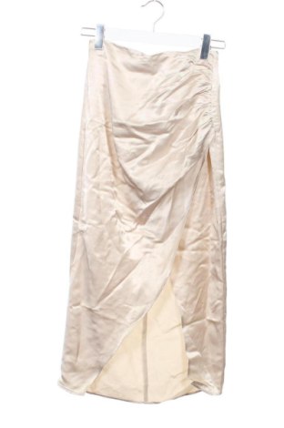 Fustă Zara, Mărime XS, Culoare Bej, Preț 115,48 Lei, #137708133