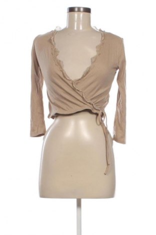 Női blúz Stradivarius, Méret M, Szín Barna, Ár 879 Ft