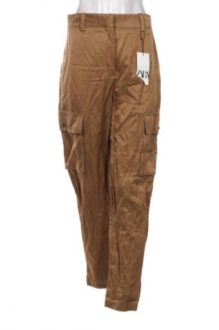 Дамски панталон Zara, Размер S, Цвят Кафяв, Цена 25,35 €