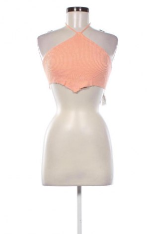 Γυναικείο αμάνικο μπλουζάκι Bershka, Μέγεθος M, Χρώμα Πορτοκαλί, Τιμή 1,99 €
