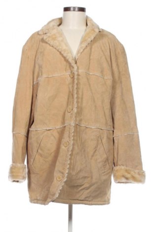 Damski skórzany płaszcz Unbranded, Rozmiar XXL, Kolor Beżowy, Cena 584,99 zł