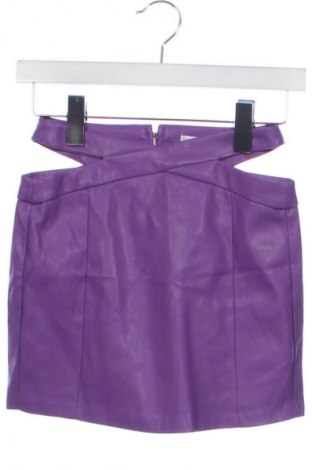 Lederrock Bershka, Größe XS, Farbe Lila, Preis 7,57 €