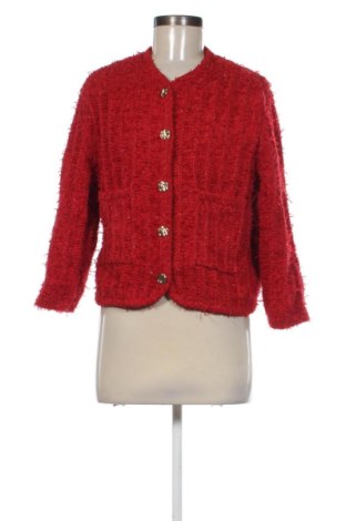 Cardigan de damă Zara, Mărime L, Culoare Roșu, Preț 73,49 Lei, #137760502