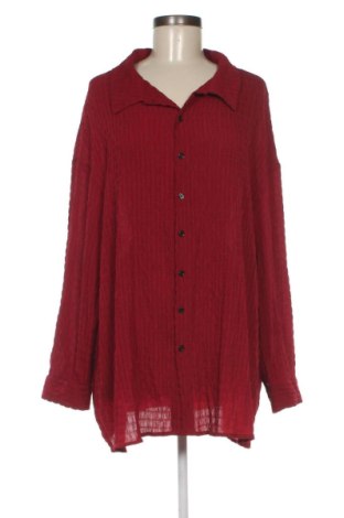 Cămașă de femei SHEIN, Mărime 3XL, Culoare Roșu, Preț 67,00 Lei, #137765608