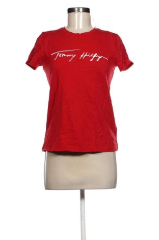 Damski T-shirt Tommy Hilfiger, Rozmiar XS, Kolor Czerwony, Cena 88,90 zł, #137758645