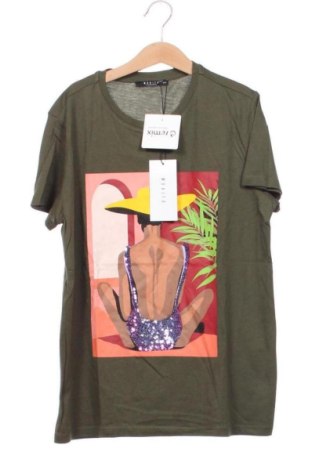 Damski T-shirt Mohito, Rozmiar XXS, Kolor Zielony, Cena 60,49 zł, #137782943