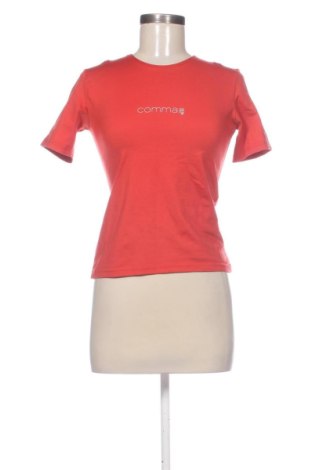Damski T-shirt Comma,, Rozmiar S, Kolor Czerwony, Cena 58,00 zł, #137786009