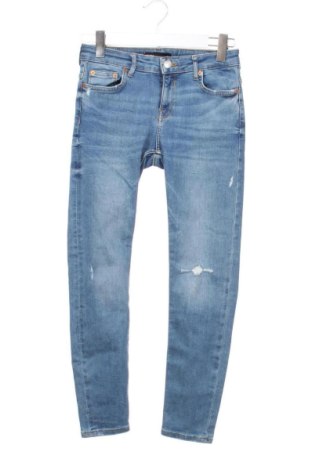 Blugi de femei Zara, Mărime S, Culoare Albastru, Preț 68,24 Lei, #137753265