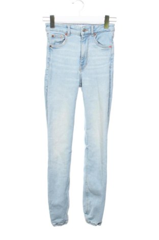Blugi de femei Zara, Mărime XXS, Culoare Albastru, Preț 78,74 Lei, #137755584