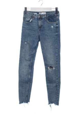 Дамски дънки Bershka, Размер XS, Цвят Син, Цена 15,00 €, #137780688